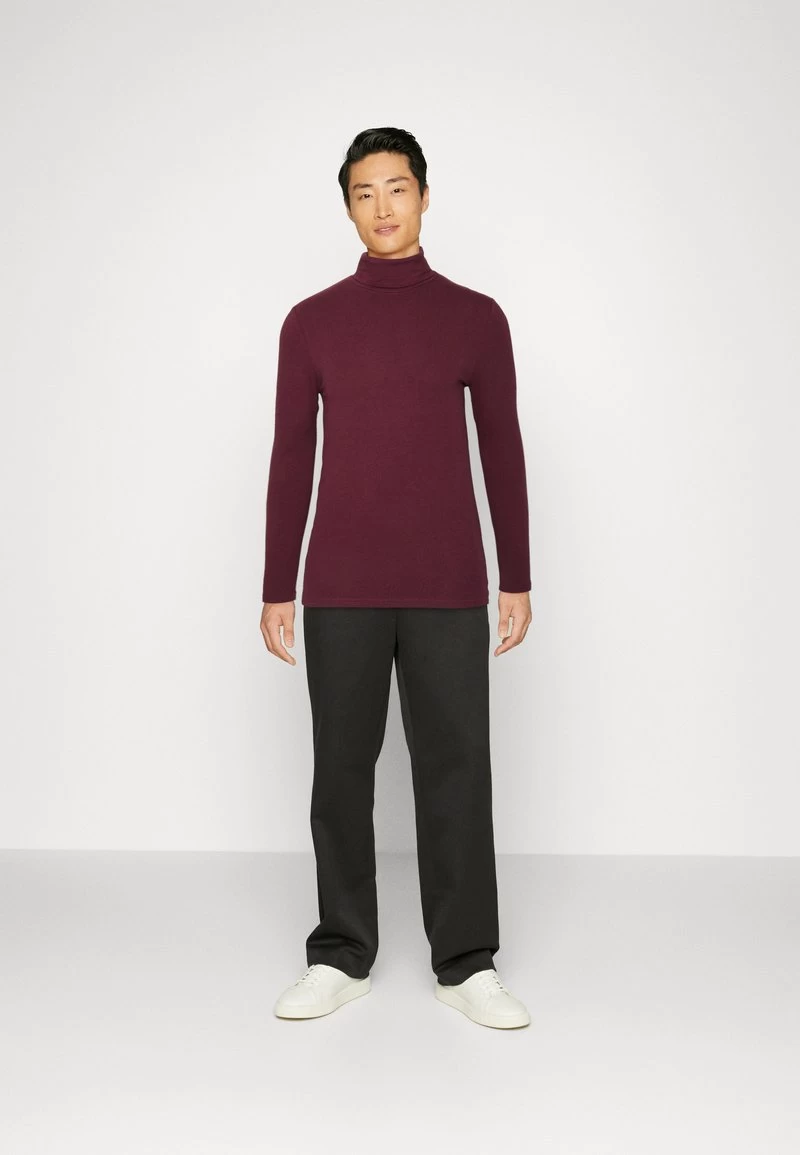 Pier One 2 PACK - Langarmshirt - Beige/bordeaux 1 Pier One 2 PACK - Langarmshirt - Beige/bordeaux