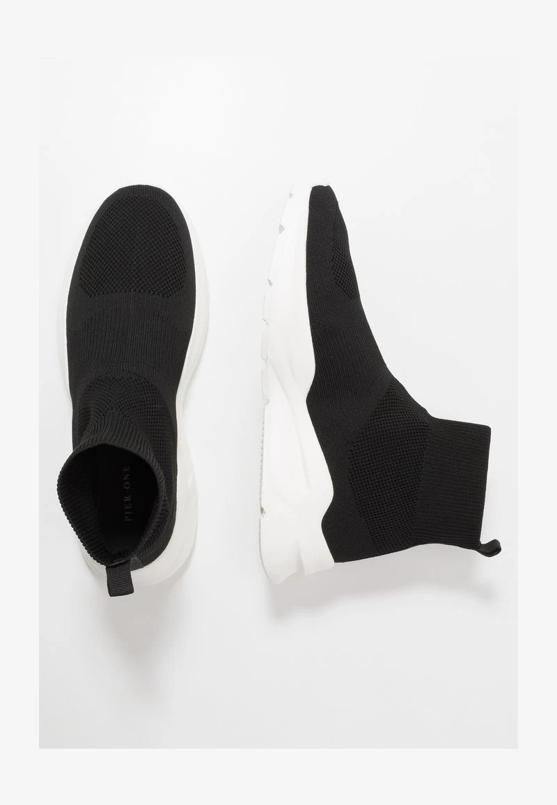 Pier One Sneaker High - Black/white 2 Pier One Sneaker High - Black/white – Bild 2