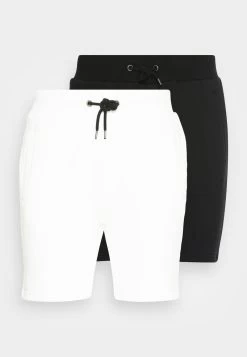 Pier One 2 PACK - Shorts - Black/white 10 Pier One 2 PACK - Shorts - Black/white -Pier One 20481f4e4b1b4356b7322a12b39e8c92