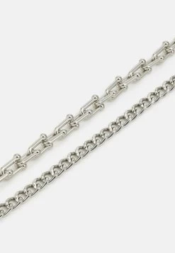 Pier One 2PACK - Halskette - Silver-coloured -Pier One 23c8383e0729412092bac4e451522a5d