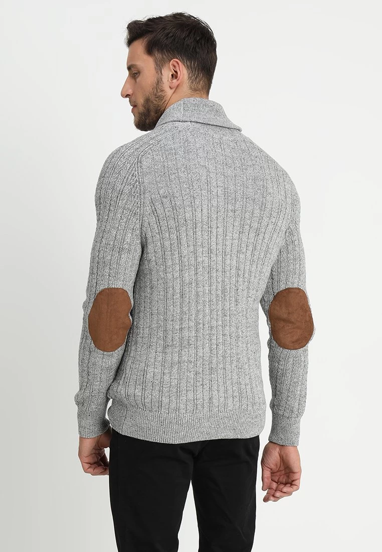 Pier One Strickjacke - Mottled Dark Grey 3 Pier One Strickjacke - Mottled Dark Grey – Bild 3