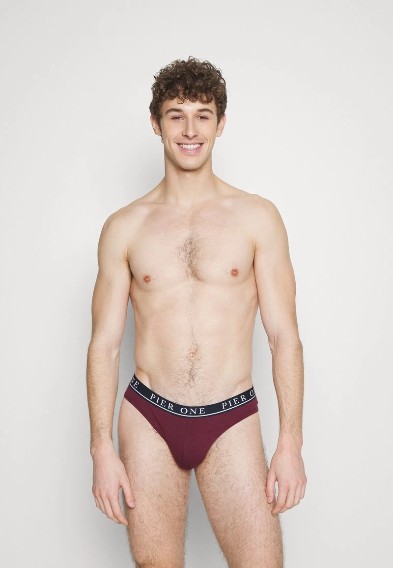 Pier One BRANDED WAISTBAND BRIEFS 3 PACK - Slip - Dark Blue /green/bordeaux 3 Pier One BRANDED WAISTBAND BRIEFS 3 PACK - Slip - Dark Blue /green/bordeaux – Bild 3