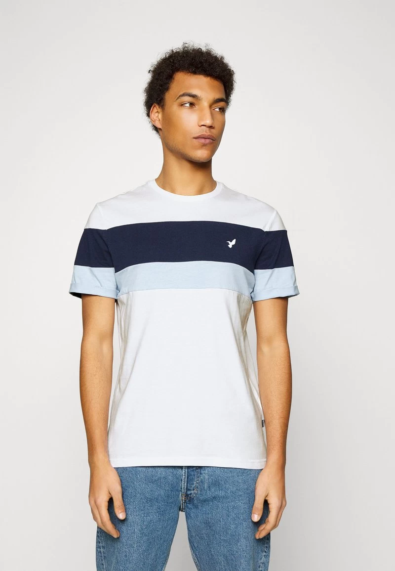 Pier One T-Shirt Print - White/blue 1 Pier One T-Shirt Print - White/blue