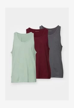 Pier One 3 PACK - Top - Dark Grey / Green / Bordeaux 11 Pier One 3 PACK - Top - Dark Grey / Green / Bordeaux -Pier One 48ad2e9583ca42fe9a36b13269cd9624