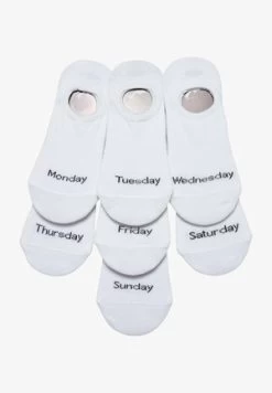 Pier One 7 PACK - Füßlinge - White 11 Pier One 7 PACK - Füßlinge - White -Pier One 4d2bd21c5fc2480db9e996cf3b6bb60f