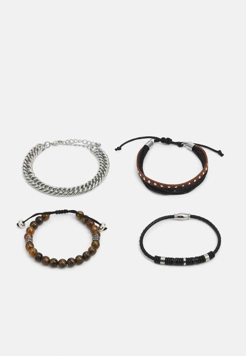 Pier One 4 PACK - Armband - Silver-coloured 1 Pier One 4 PACK - Armband - Silver-coloured