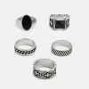 Pier One 5 PACK - Ring - Silver-coloured