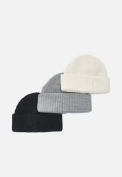 Pier One UNISEX 3 PACK - Mütze - Black/dark Grey/off-white/ 11 Pier One UNISEX 3 PACK - Mütze - Black/dark Grey/off-white/ -Pier One 6a7fb1651b45408db7e99ab385714124