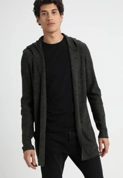 Pier One Strickjacke - Black/olive