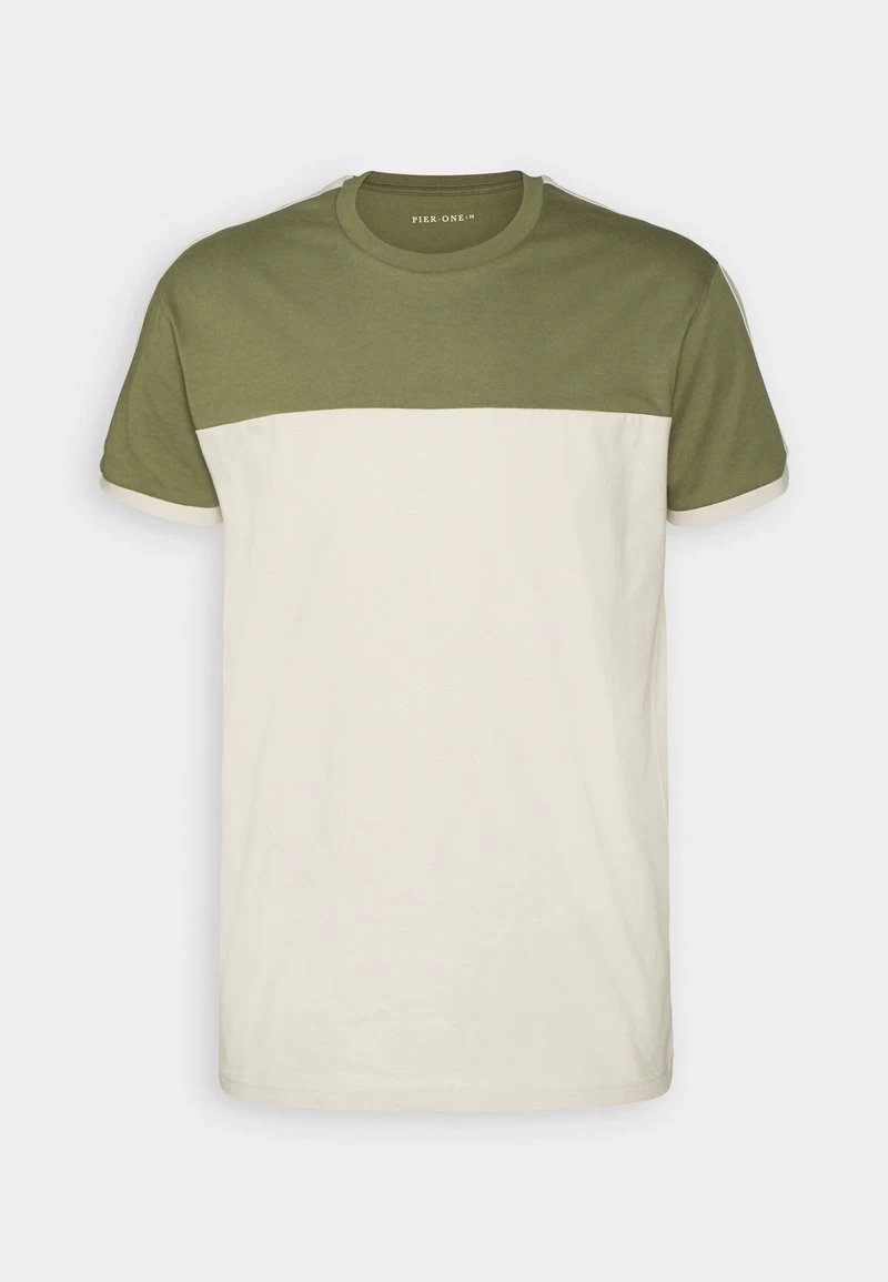 Pier One T-Shirt Print - Khaki/off-white 4 Pier One T-Shirt Print - Khaki/off-white – Bild 4