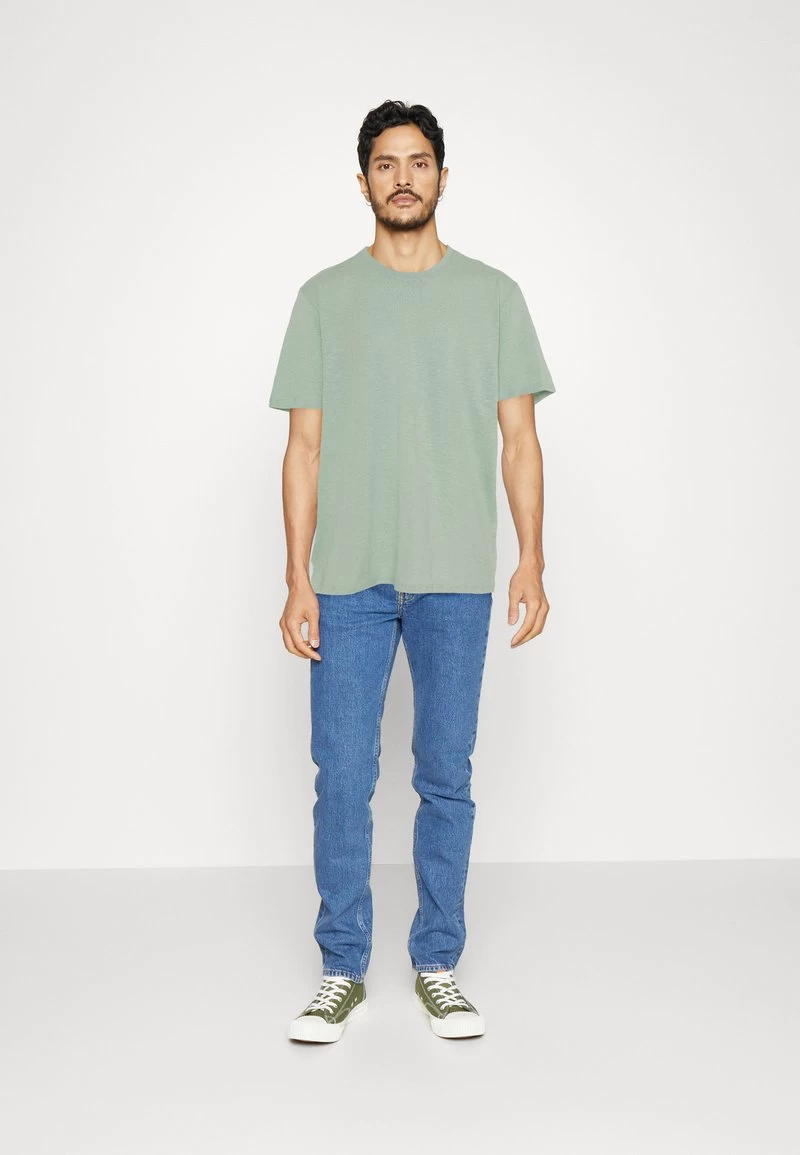Pier One 5 PACK - T-Shirt Basic - Mint/off-white/khaki 1 Pier One 5 PACK - T-Shirt Basic - Mint/off-white/khaki