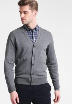 Pier One Strickjacke - Dark Grey Melange