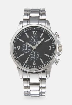 Pier One UNISEX - Uhr - Silver-coloured/black -Pier One 8aeb2a979ab44369a9f7a84cbc0dedd4 1
