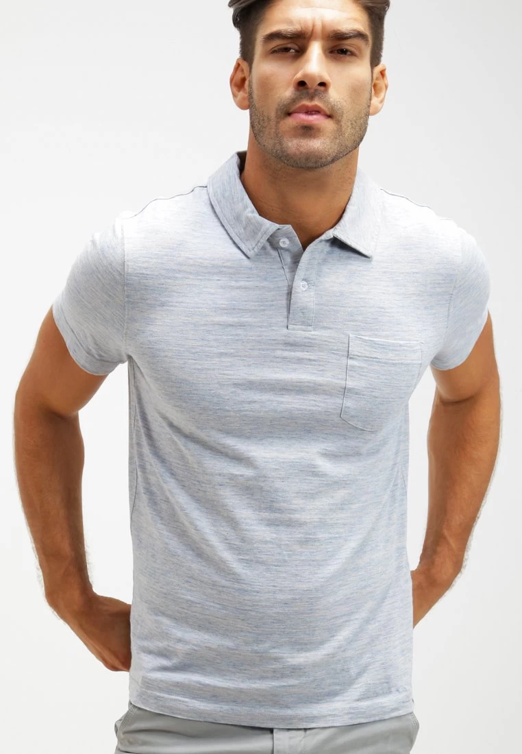 Pier One Poloshirt - Light Blue Melange 6 Pier One Poloshirt - Light Blue Melange – Bild 6