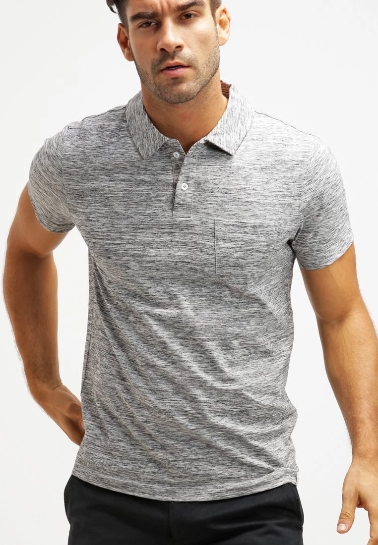Pier One Poloshirt - Grey Melange 1 Pier One Poloshirt - Grey Melange