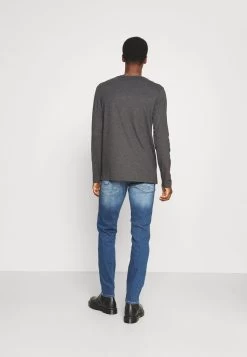 Pier One 2 PACK - Langarmshirt - Dark Grey/black -Pier One a601e52fa7974b079f93b858d4b782ec