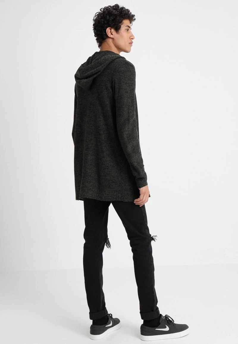 Pier One Strickjacke - Black/olive 3 Pier One Strickjacke - Black/olive – Bild 3