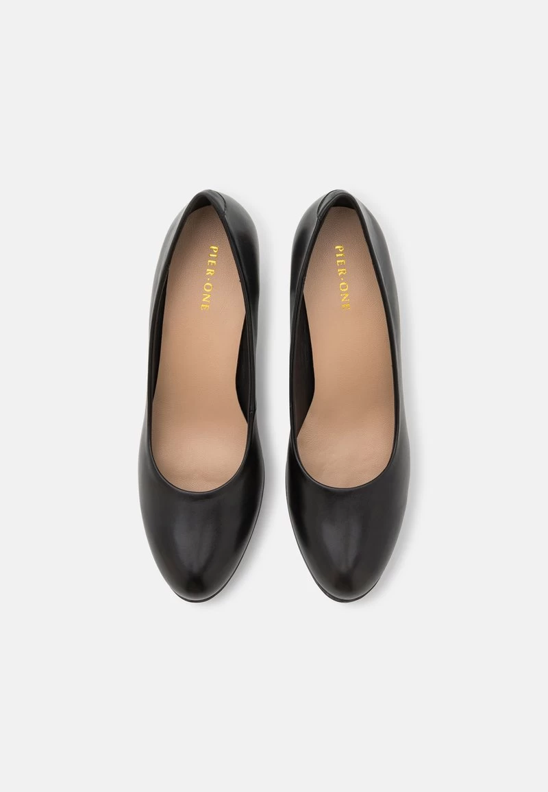 Pier One LEATHER - Plateaupumps - Black 6 Pier One LEATHER - Plateaupumps - Black – Bild 6