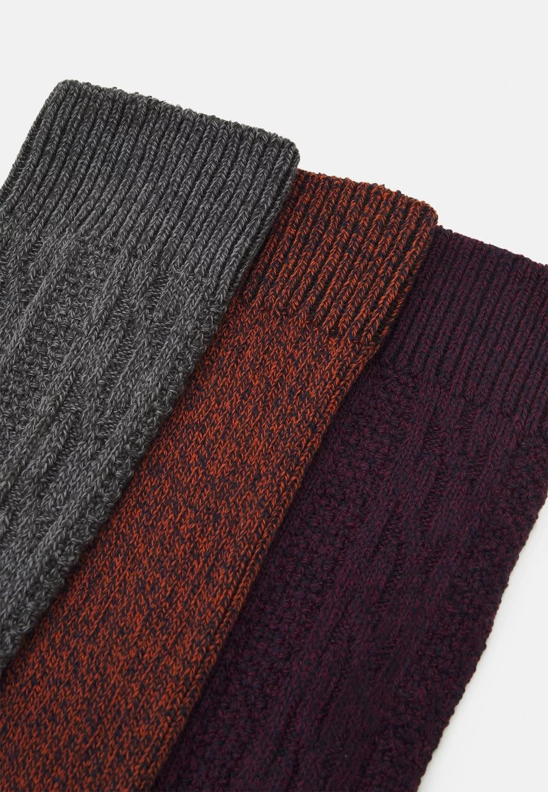 Pier One 3PACK - Socken - Dark Green/orange/bordeaux 2 Pier One 3PACK - Socken - Dark Green/orange/bordeaux – Bild 2