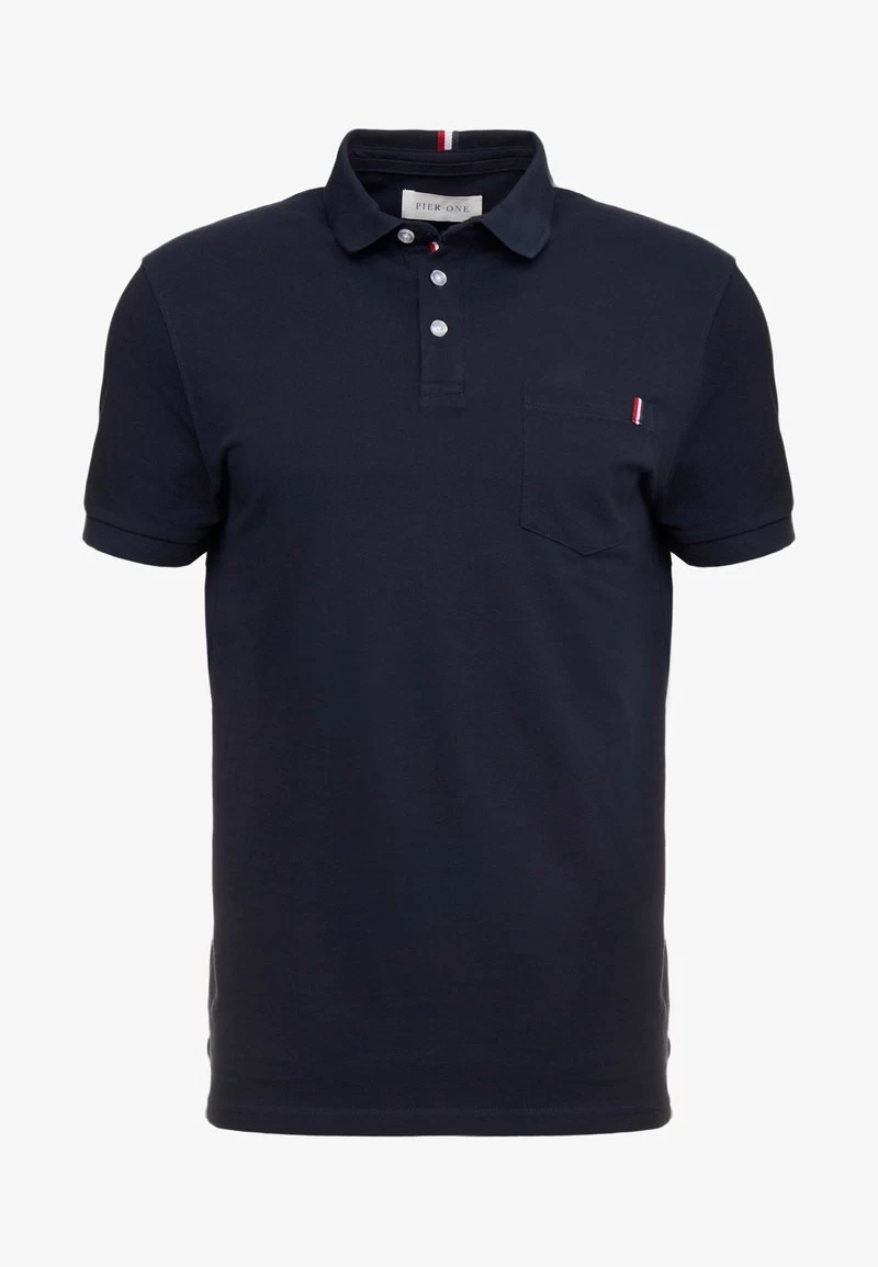 Pier One TRICOLORE TRIM POLO - Poloshirt - Black 6 Pier One TRICOLORE TRIM POLO - Poloshirt - Black – Bild 6
