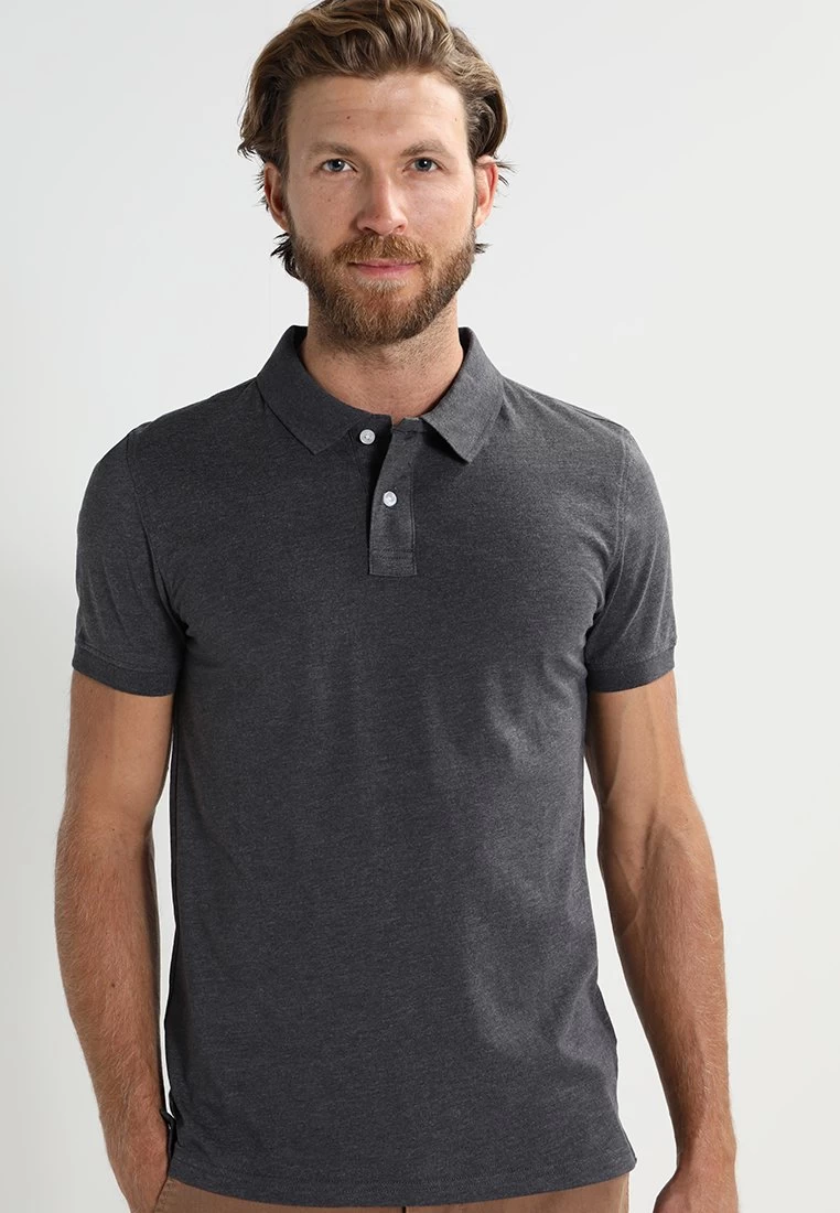 Pier One Poloshirt - Dark Grey Melange 1 Pier One Poloshirt - Dark Grey Melange
