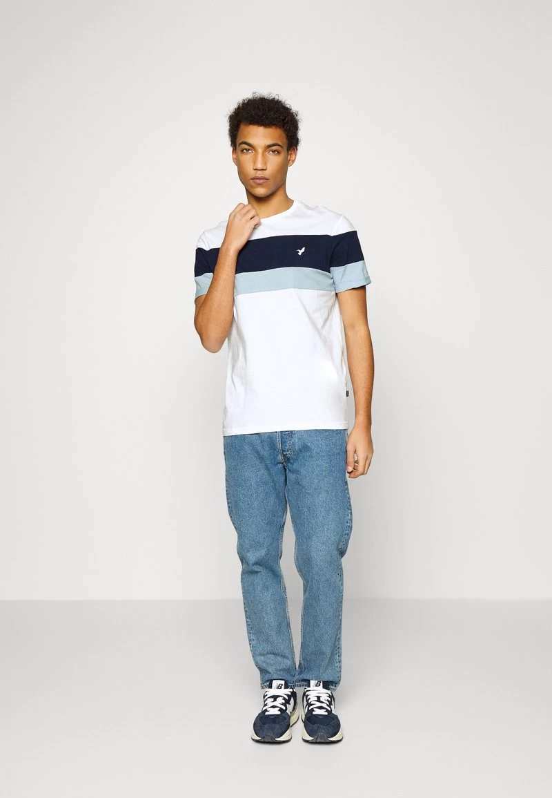 Pier One T-Shirt Print - White/blue 2 Pier One T-Shirt Print - White/blue – Bild 2