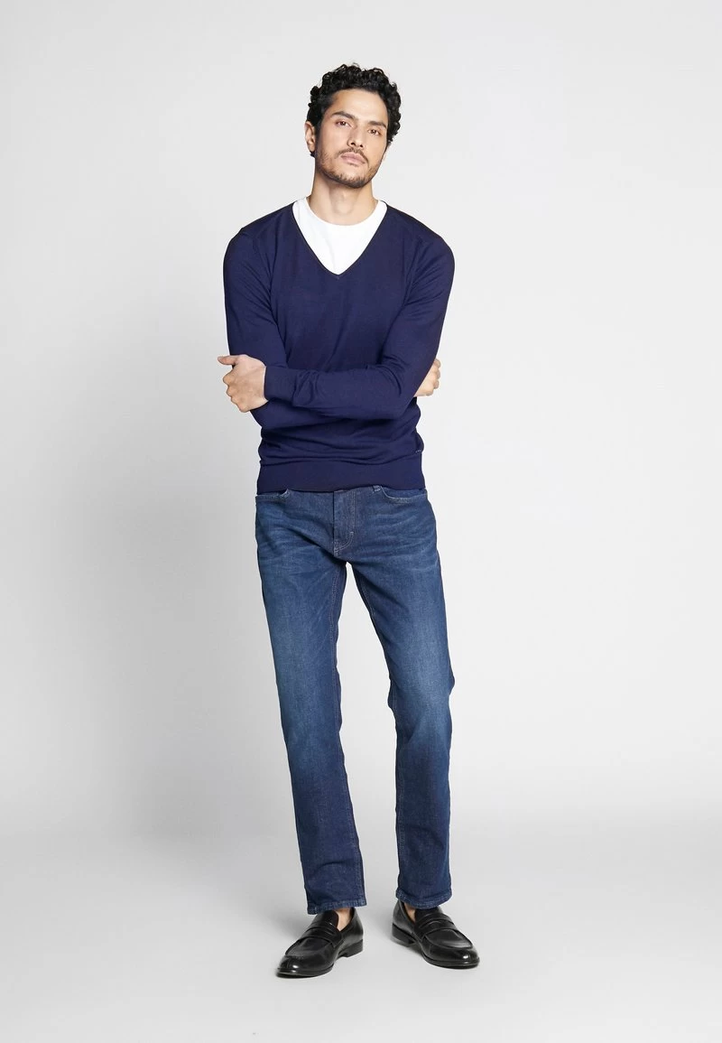 Pier One 4 PACK - T-Shirt Basic - Black/white/blue 6 Pier One 4 PACK - T-Shirt Basic - Black/white/blue – Bild 6