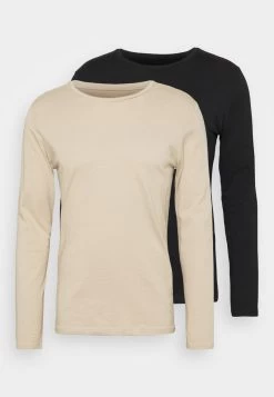 Pier One 2 PACK - Langarmshirt - Beige/black 11 Pier One 2 PACK - Langarmshirt - Beige/black -Pier One d533123e775a492083ca7a6095e3993b 1