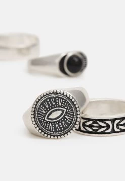 Pier One 5 PACK - Ring - Silver-coloured 8 Pier One 5 PACK - Ring - Silver-coloured -Pier One db6a637888e34ec5a4d8dceca3b8fe16