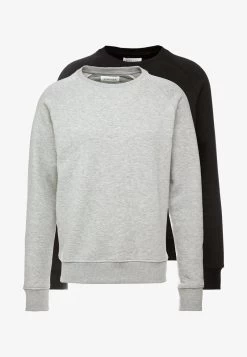 Pier One 2 PACK - Sweatshirt - Mottled Light Grey/black -Pier One dba537e667ce4fe2aee0ab958e24e9cf