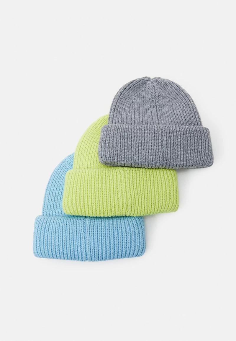 Pier One UNISEX 3 PACK - Mütze - Grey, Neon Green, Light Blue 2 Pier One UNISEX 3 PACK - Mütze - Grey, Neon Green, Light Blue – Bild 2