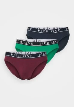 Pier One BRANDED WAISTBAND BRIEFS 3 PACK - Slip - Dark Blue /green/bordeaux 10 Pier One BRANDED WAISTBAND BRIEFS 3 PACK - Slip - Dark Blue /green/bordeaux -Pier One e4133ac12af345d2ba6dfa134f8b50cd