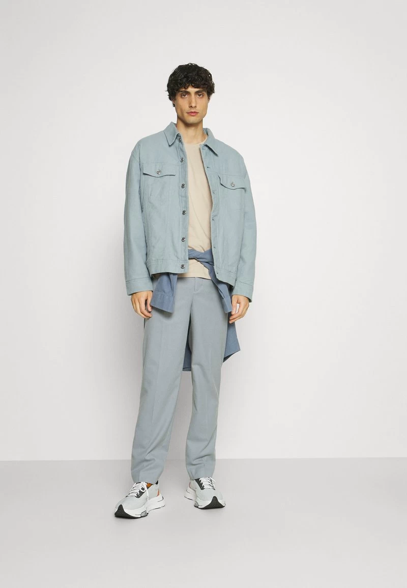 Pier One 5 PACK - T-Shirt Basic - Dark Grey/dark Blue/olive 1 Pier One 5 PACK - T-Shirt Basic - Dark Grey/dark Blue/olive