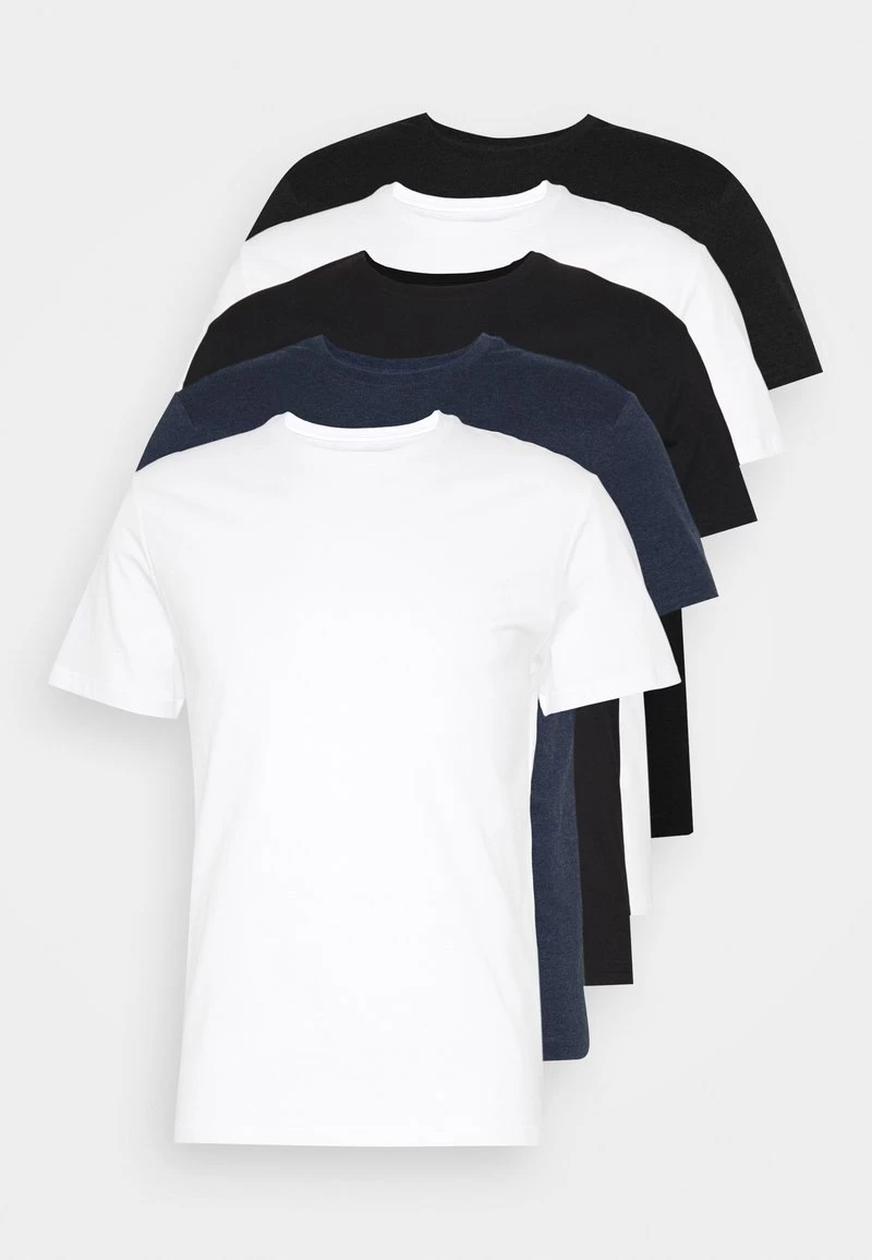 Pier One T-Shirt Basic - Black/white/blue 4 Pier One T-Shirt Basic - Black/white/blue – Bild 4