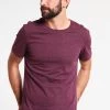 Pier One T-Shirt Basic - Bordeaux Melange