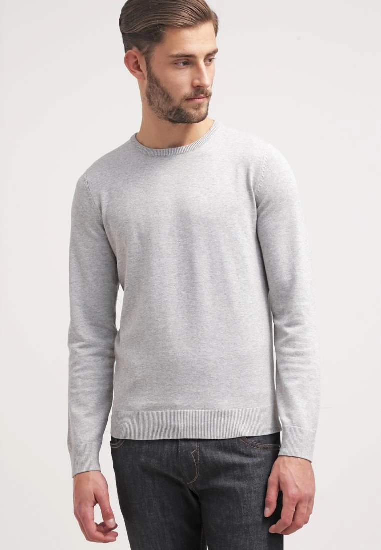 Pier One BASIC CREWNECK - Strickpullover - Light Grey 6 Pier One BASIC CREWNECK - Strickpullover - Light Grey – Bild 6