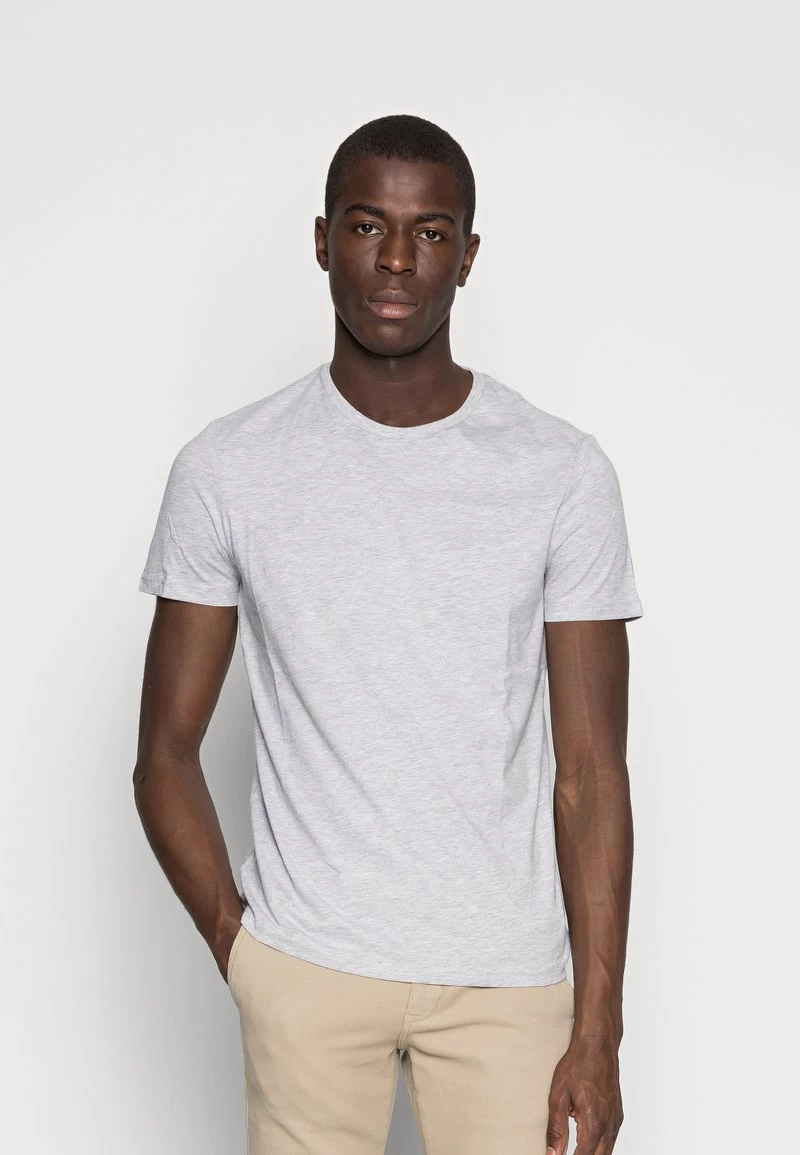 Pier One 5 PACK - T-Shirt Basic - Dark Blue/grey/khaki 4 Pier One 5 PACK - T-Shirt Basic - Dark Blue/grey/khaki – Bild 4