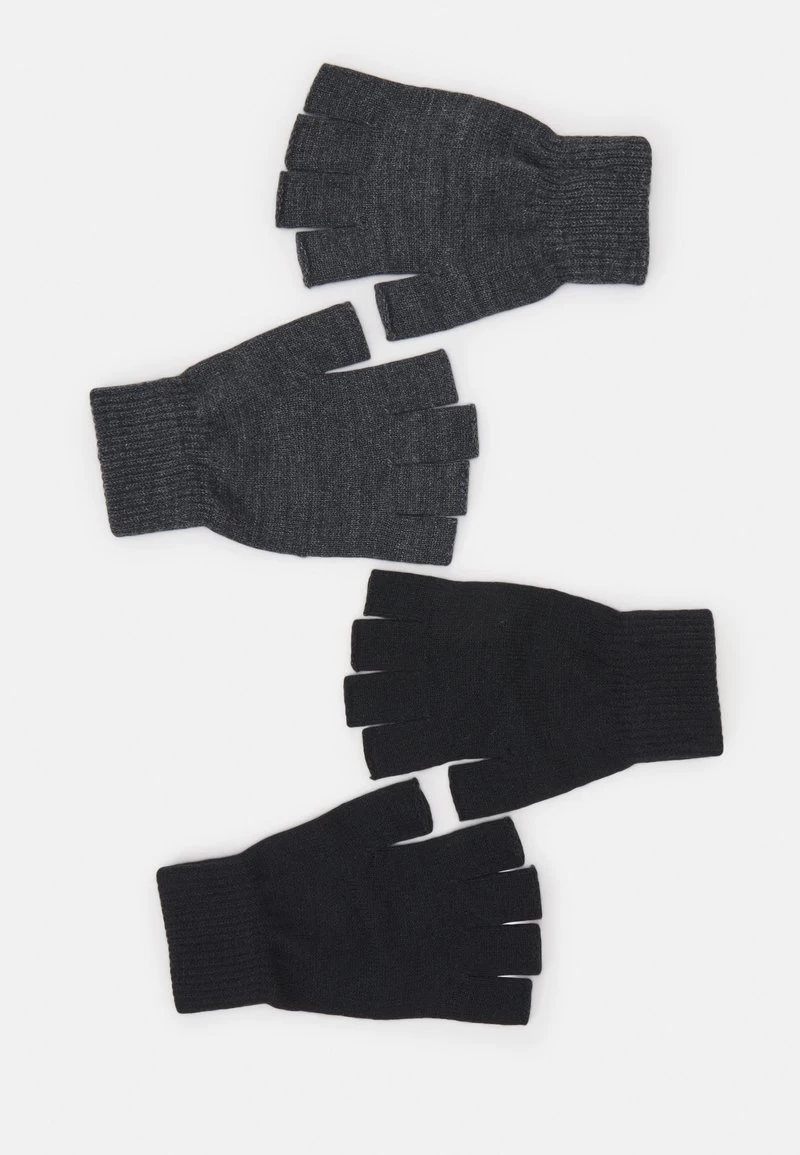 Pier One 2 PACK - Fingerhandschuh - Black/grey 2 Pier One 2 PACK - Fingerhandschuh - Black/grey – Bild 2