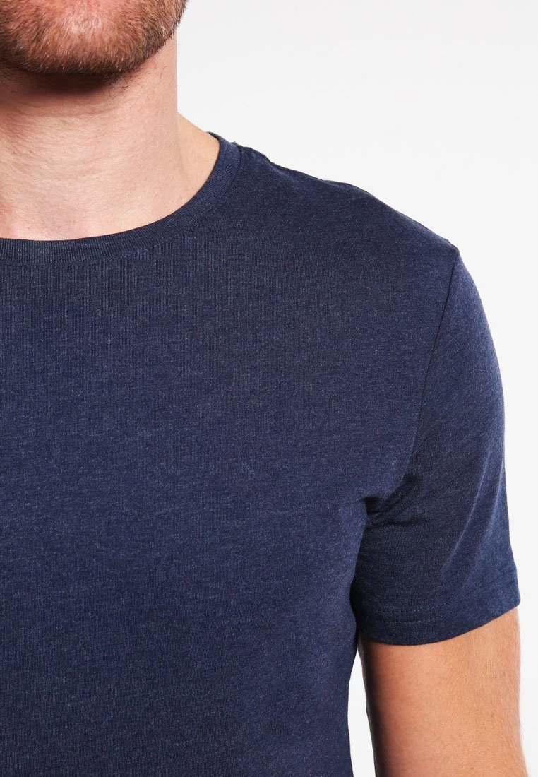Pier One T-Shirt Basic - Dark Blue Melange 6 Pier One T-Shirt Basic - Dark Blue Melange – Bild 6