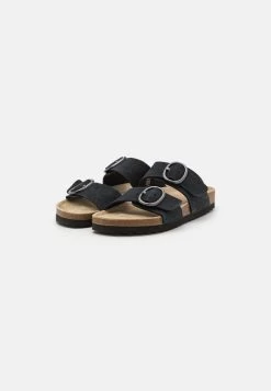Pier One LEATHER - Pantolette Flach - Black 8 Pier One LEATHER - Pantolette Flach - Black -Pier One fefde2b9b36946c6bf099f832a1ca0bd